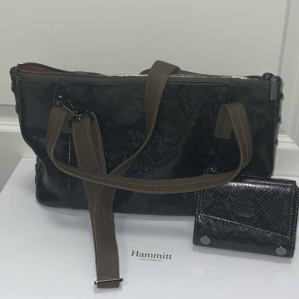 Hammitt Black and Brown Crossbody Bag